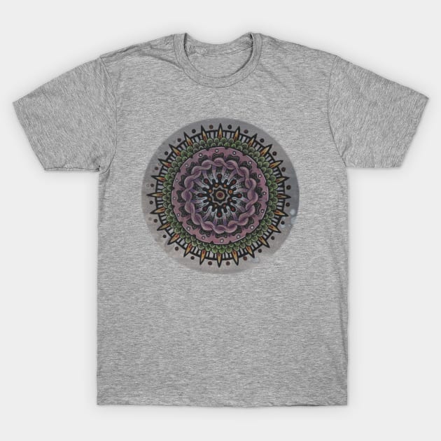 Cell Growth Mandala T-shirt T-Shirt by Michael Gardner